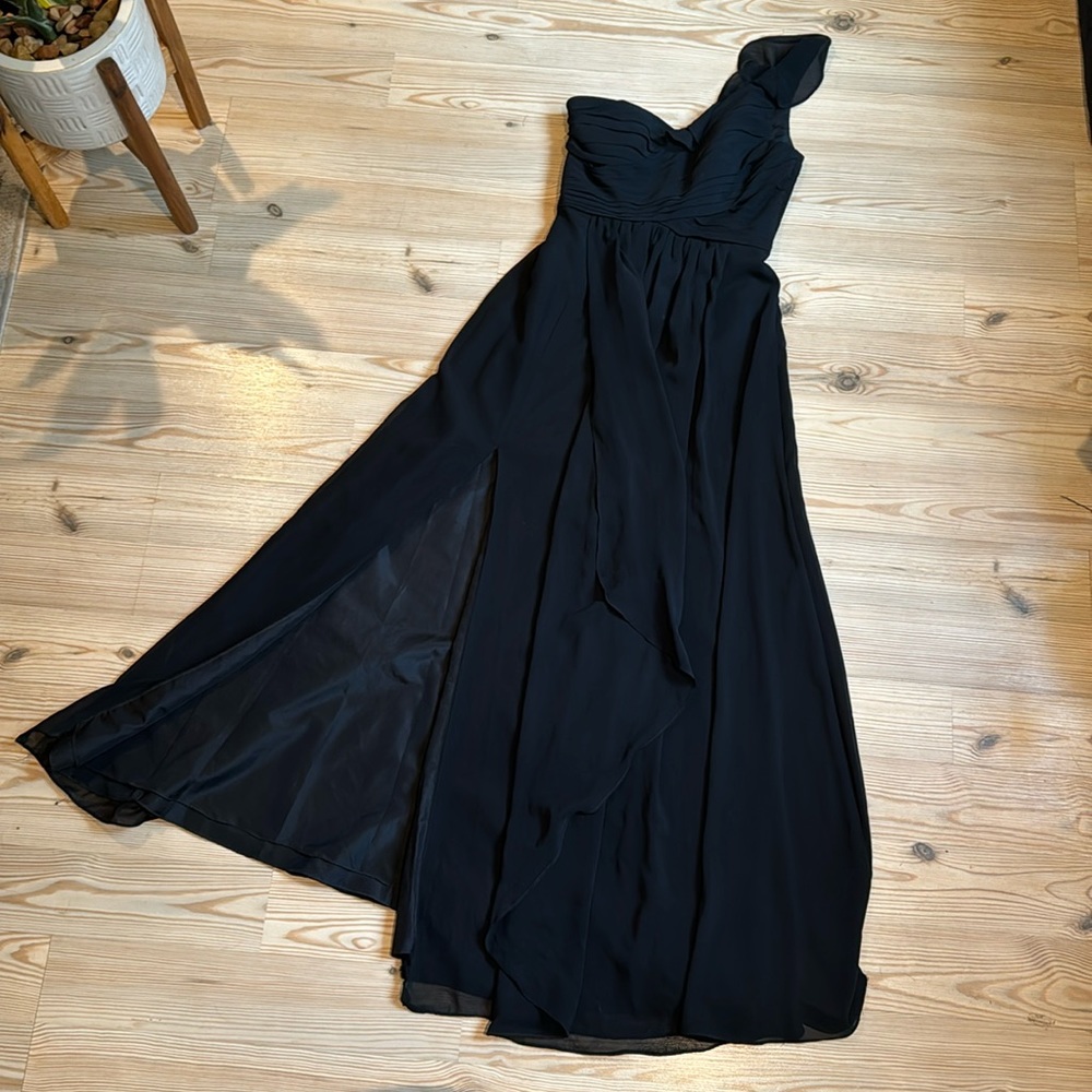 Black bridesmaid dress, brand Watters Wtoo, size 2